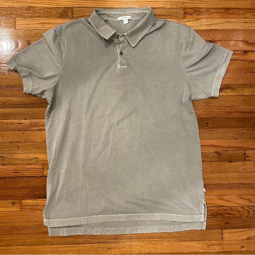 James Perse Men’s Polo Khaki color size 3